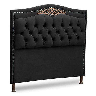 Cabeceira Estofada Box Casal King Size Belize 195cm Chumbo