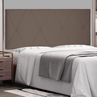 Cabeceira Painel Estofada Box Casal King 195cm Caramelo