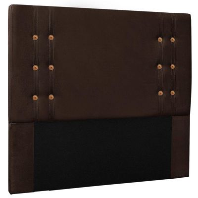 Cabeceira Estofada Box Casal King Size Monreale 195cm Café