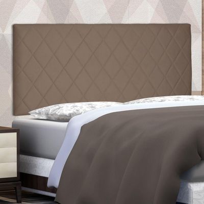 Cabeceira Estofada Box Casal King Esmeralda 195cm Caramelo