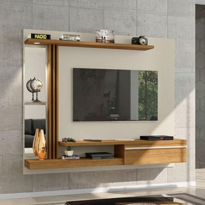 Painel Para Tv 55" Denver Bechara Off White C/Cinamomo