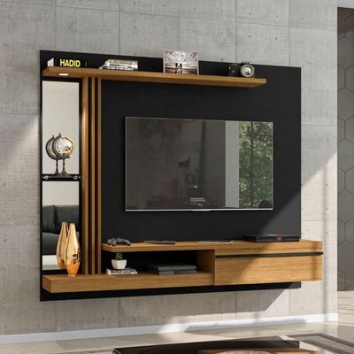 Painel Para Tv 55" Denver Bechara Preto Fosco C/Cinamomo