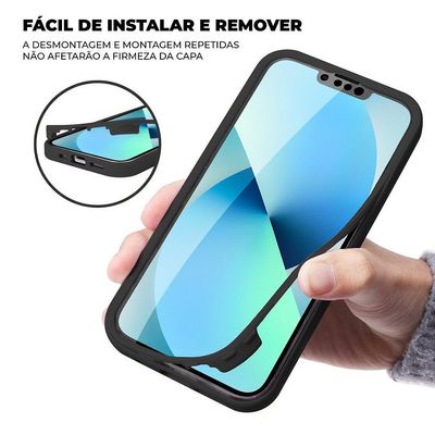 Capa 360 para Samsung Galaxy S21 FE - Preta - Gshield