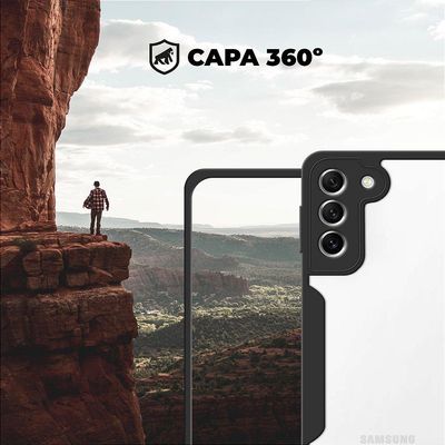 Capa 360 para Samsung Galaxy S21 FE - Preta - Gshield