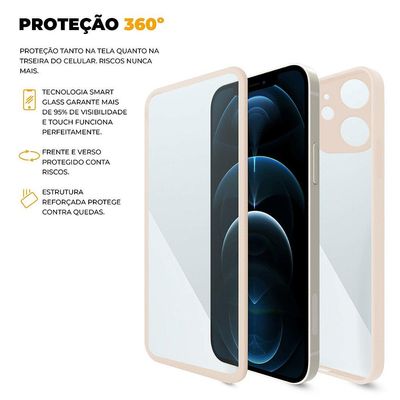 Capa 360 para iPhone 12 - Rosa - Gshield