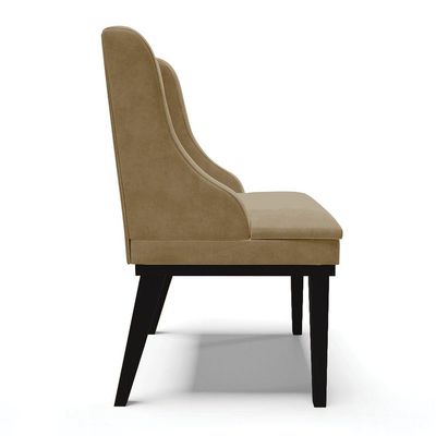 Kit 10 Cadeiras De Jantar Suede Marrom Rato Base Madeira