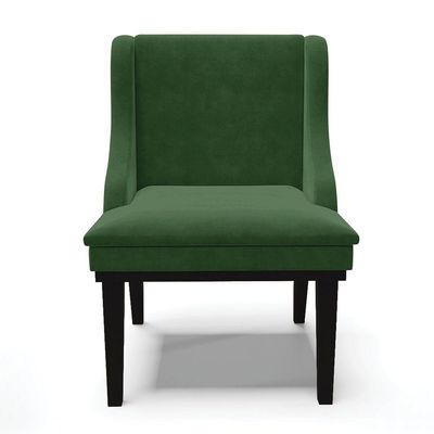 Kit 08 Cadeiras De Jantar Base Madeira Preto Verde