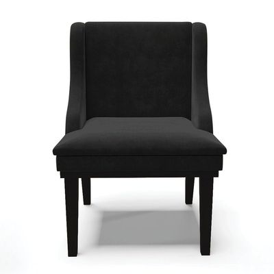 Kit 06 Cadeiras De Jantar Base Madeira Preto Preto