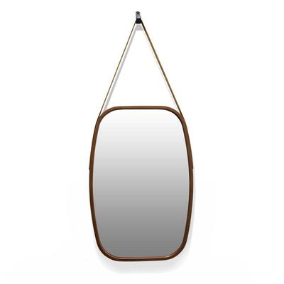 Espelho Retangular Moldura De Plastíco Caramelo 65X43,5 Cm