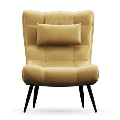 Kit 02 Poltronas Sher Facto Dourado Pés Palito De Ferro