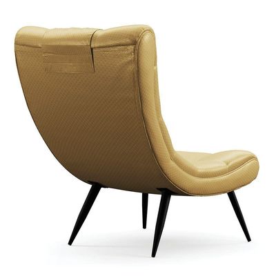 Kit 02 Poltronas Sher Facto Dourado Pés Palito De Ferro