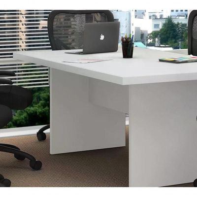 Mesa Reunião Para Escritório 200x100 Cm Me4119 Branco