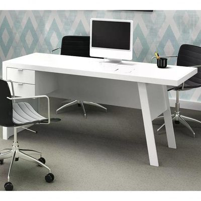 Mesa Para Computador / Escritorio Me4122 Branco Branco