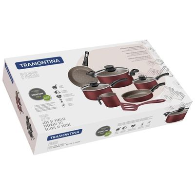 Jogo De Panelas Tramontina Paris Aluminio Max Chumbo 07 P