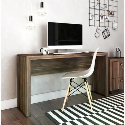 Mesa Escrivaninha Para Escritorio Me4135 Nogal Nogal
