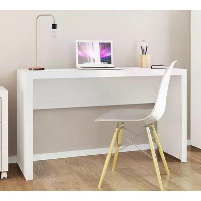 Mesa Escrivaninha Para Escritorio Me4135 Branco Branco