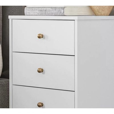 Mesa De Cabeceira 04 Gavetas Presence 9070 Branco Demobile B