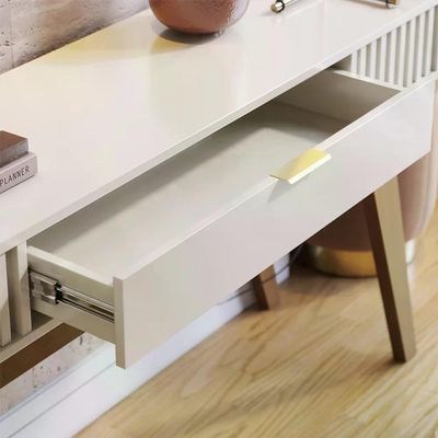 Mesa De Centro Jeri E Aparador Riveira Para Sala Off White F