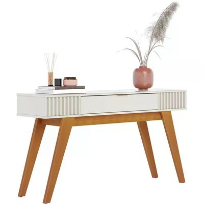 Mesa De Centro Jeri E Aparador Riveira Para Sala Off White F