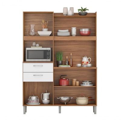Cozinha 6 Portas 2 Gavetas Harmonia 96201 Amendola Branco