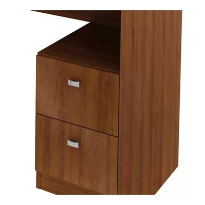 Mesa Para Escritorio De Canto Me4129 Amendoa Amendoa
