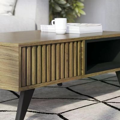 Mesa De Centro Jeri E Aparador Riveira Para Sala Noce Milano