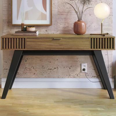 Mesa De Centro Jeri E Aparador Riveira Para Sala Noce Milano