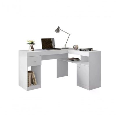 Mesa Para Computador Nilo - Branco Branco