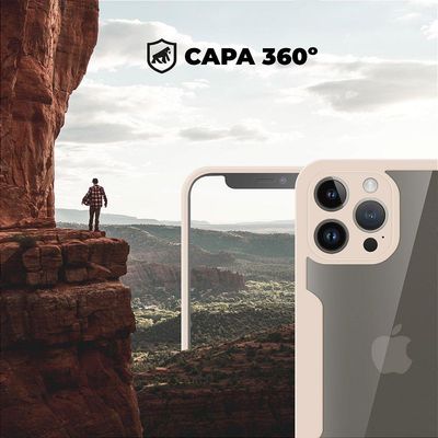 Capa 360 para iPhone 13 Pro - Rosa - Gshield