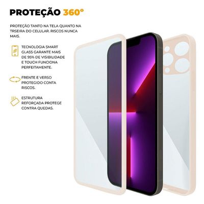 Capa 360 para iPhone 13 Pro - Rosa - Gshield