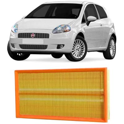 Filtro de Ar do Motor Fiat Punto 1.4 8V Fire Flex 2007 a 2017 - Wega