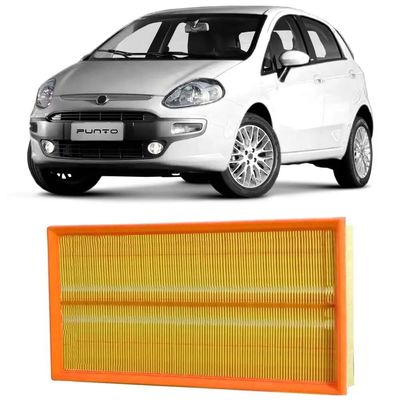 Filtro de Ar do Motor Fiat Punto 1.4 8V Fire Flex 2007 a 2017 - Wega