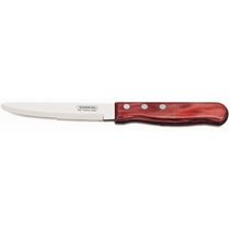Faca para Churrasco Jumbo Tramontina com Lamina em Aço Inox  e Cabo em Madeira Polywood Vermelho 5"