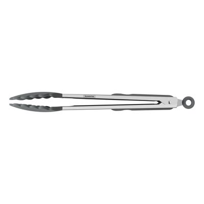 Pegador Multiuso Tramontina Molde em Silicone Cinza e Aço Inox 29 cm