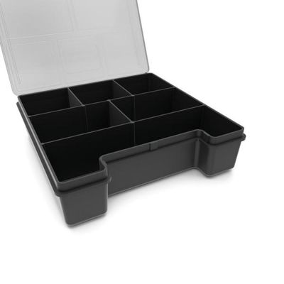 Organizador Plastico 7.1/2" Tramontina com Tampa Transparente e Divisorias