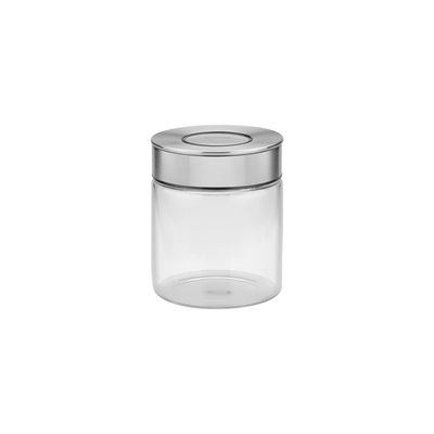 Pote de Vidro Tramontina Purezza com Tampa de Aço Inox 10 cm 0,7 L