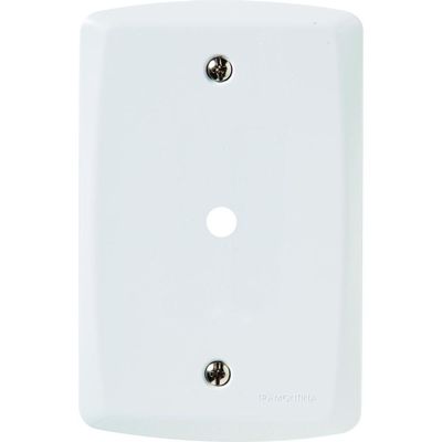 Placa com 1 Furo 9 mm 4x2  Tramontina Lux Branca