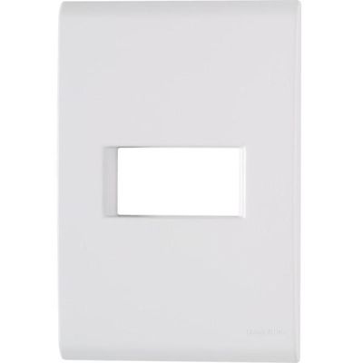 Placa 1 Posto Horizontal 4x2 Tramontina Liz Branca