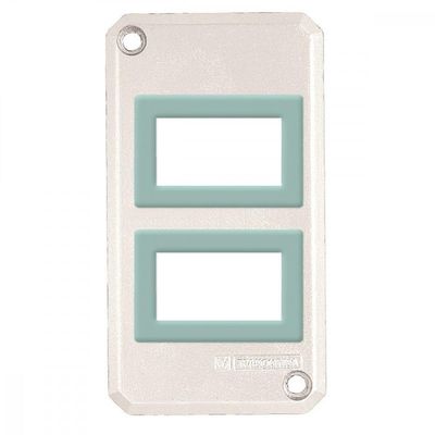 Tampa para condulete 1" com 2  postos horizontal para sistema modular