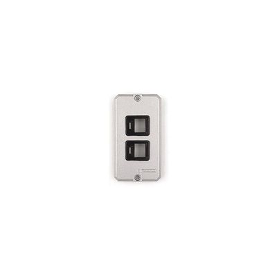 Tampa para condulete 1/2" e 3/4" com 2 postos com suporte para RJ