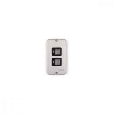 Tampa para condulete 1/2" e 3/4" com 2 postos com suporte para RJ