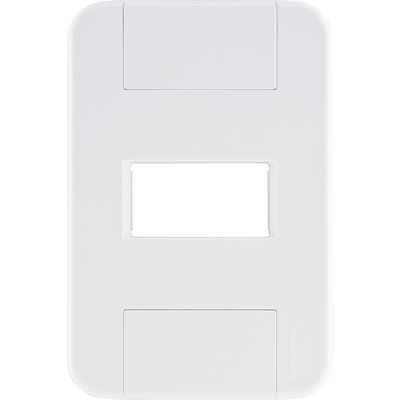 Placa 1 Posto Horizontal 4x2 Tramontina Tablet Branca