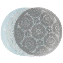 Jogo americano renda redondo 38 cm em PVC Transparente