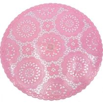 Jogo americano renda redondo 38 cm em PVC Transparente