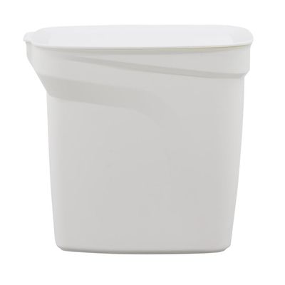 Lixeira Tramontina Compact 7L em Polipropileno Branco com Haste em Aço Galvanizado