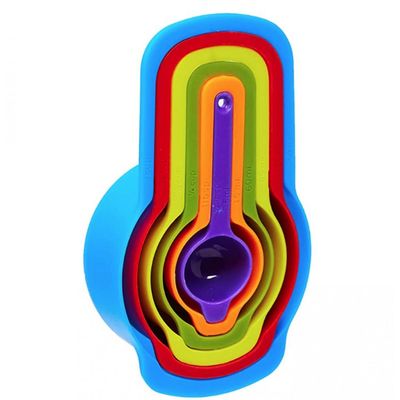 Jogo De Medidores Plastico 6 Peças Multicolorido - GS