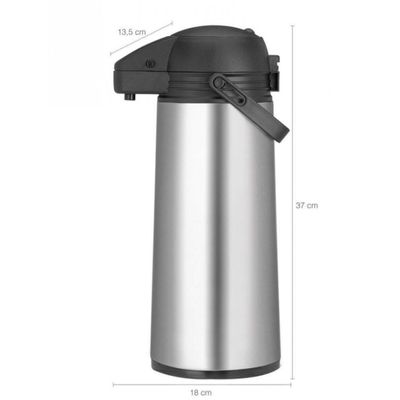 Garrafa Termica 1,9 Litros Pressão Aço Inox Expressa Sanremo