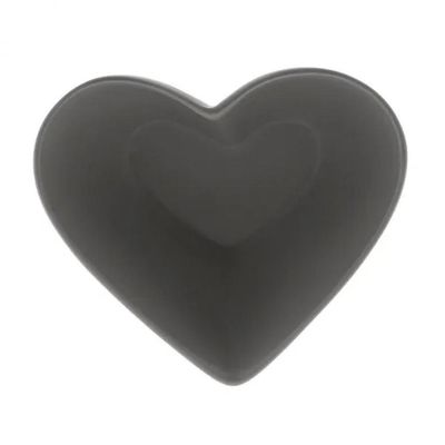 Bowl Petisqueira Coração de Ceramica Heart Cinza 18cm - Lyor