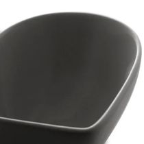 Bowl Petisqueira Coração de Ceramica Heart Cinza 18cm - Lyor