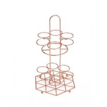 Suporte para temperos De Ferro Cromado Rose 16x16x31cm Lyor